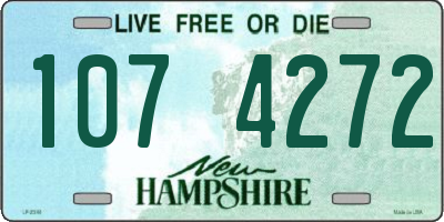 NH license plate 1074272