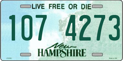 NH license plate 1074273
