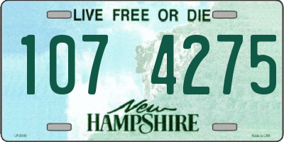NH license plate 1074275