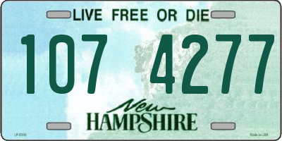 NH license plate 1074277