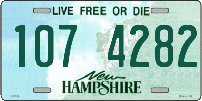 NH license plate 1074282