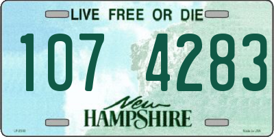 NH license plate 1074283