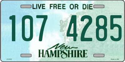 NH license plate 1074285