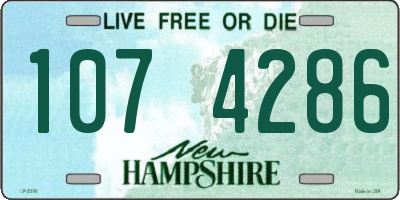 NH license plate 1074286