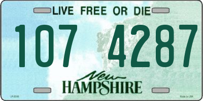NH license plate 1074287
