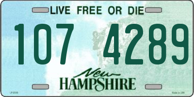 NH license plate 1074289