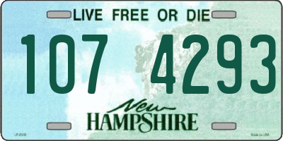NH license plate 1074293