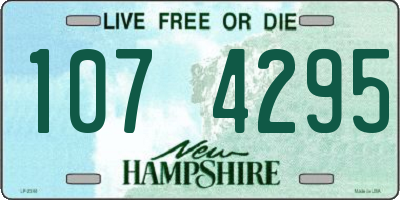 NH license plate 1074295