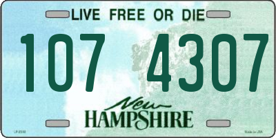 NH license plate 1074307