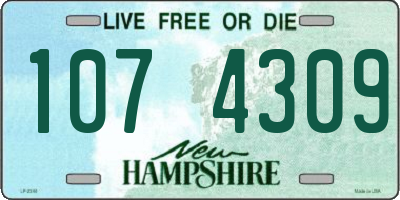 NH license plate 1074309