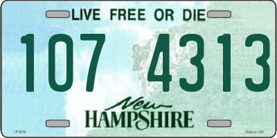 NH license plate 1074313
