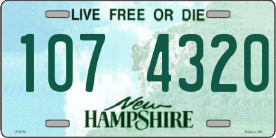 NH license plate 1074320