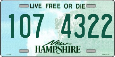 NH license plate 1074322