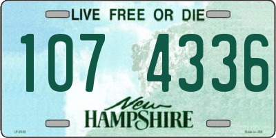 NH license plate 1074336