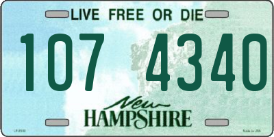 NH license plate 1074340