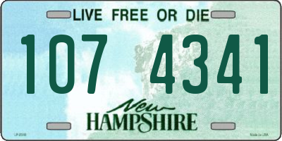 NH license plate 1074341