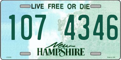 NH license plate 1074346