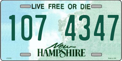 NH license plate 1074347