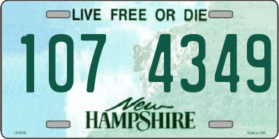 NH license plate 1074349
