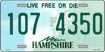 NH license plate 1074350