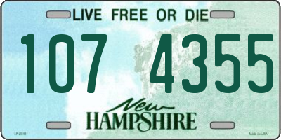 NH license plate 1074355
