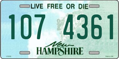 NH license plate 1074361