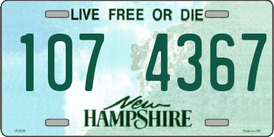 NH license plate 1074367