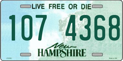NH license plate 1074368