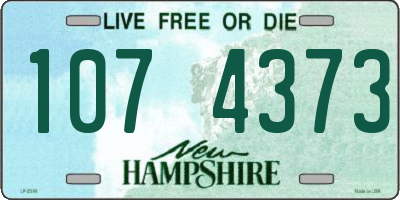 NH license plate 1074373