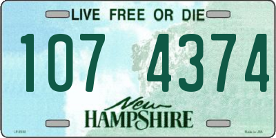 NH license plate 1074374