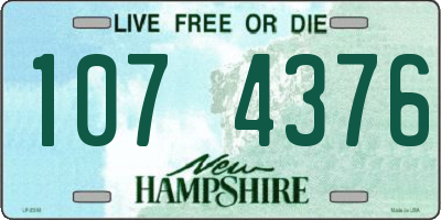 NH license plate 1074376