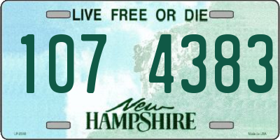 NH license plate 1074383