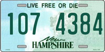 NH license plate 1074384