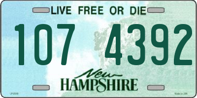 NH license plate 1074392