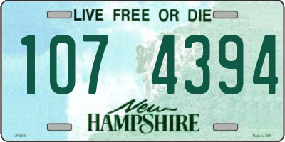 NH license plate 1074394