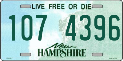 NH license plate 1074396