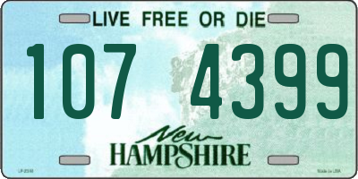NH license plate 1074399