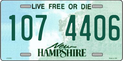 NH license plate 1074406