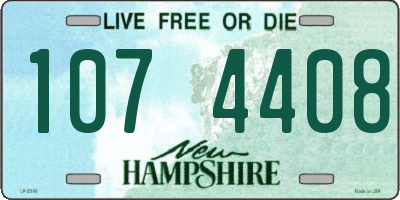 NH license plate 1074408