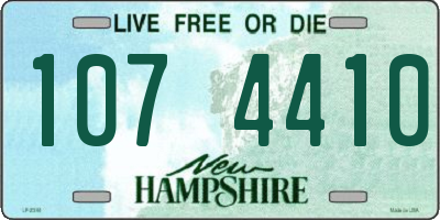 NH license plate 1074410