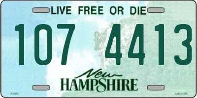 NH license plate 1074413
