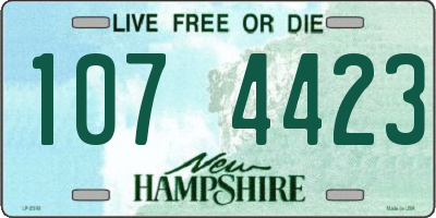 NH license plate 1074423