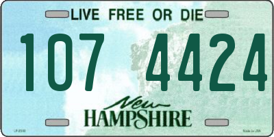 NH license plate 1074424