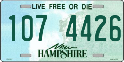 NH license plate 1074426
