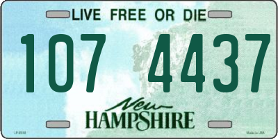 NH license plate 1074437