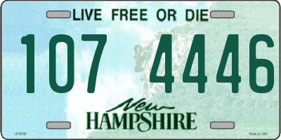 NH license plate 1074446