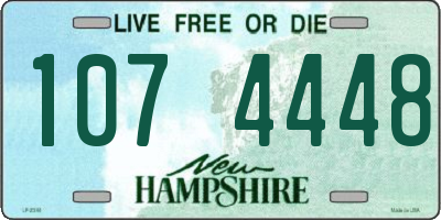 NH license plate 1074448