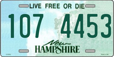 NH license plate 1074453