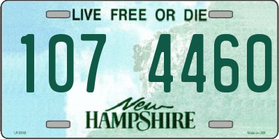 NH license plate 1074460