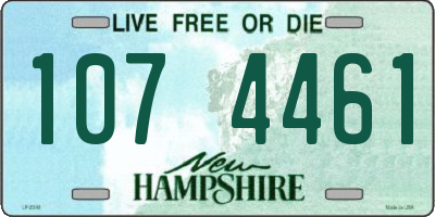 NH license plate 1074461